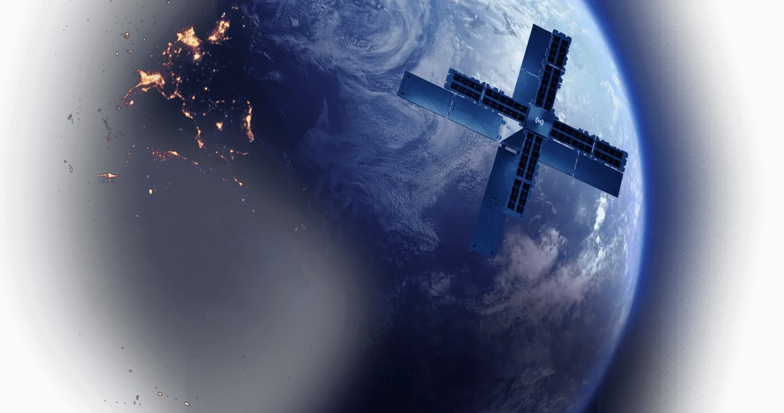 Hubble satellite over Earth